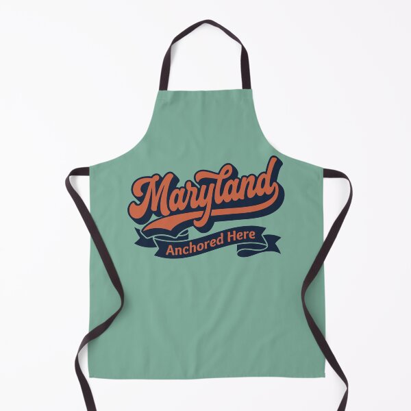 Item preview, Retro Maryland 'Anchored Here' Script Nautical State Pride designed and sold by Cozy-Old-Pub.