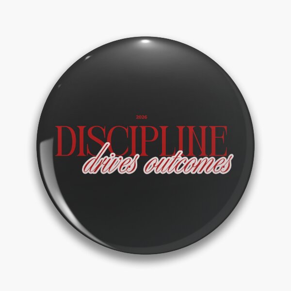 Item preview, Discipline Drives Outcomes – Minimalist Motivation Mindset Success Quote designed and sold by AXIS-EQUILIBRIO.