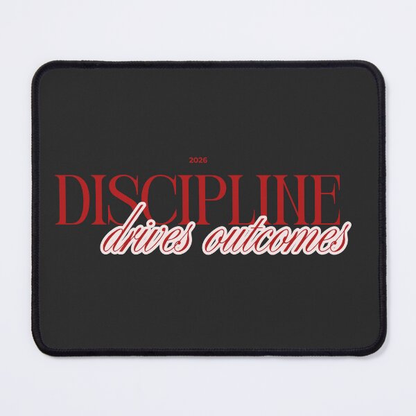 Item preview, Discipline Drives Outcomes – Minimalist Motivation Mindset Success Quote designed and sold by AXIS-EQUILIBRIO.
