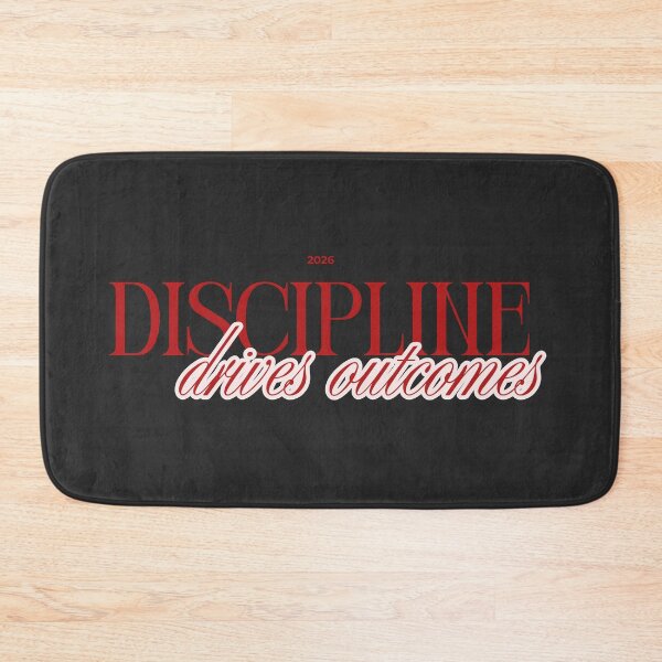 Item preview, Discipline Drives Outcomes – Minimalist Motivation Mindset Success Quote designed and sold by AXIS-EQUILIBRIO.