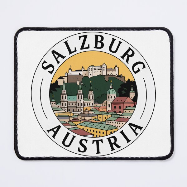 Item preview, Salzburg Austria Travel Sticker – Vintage City Skyline Design designed and sold by pod24.