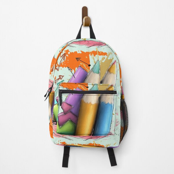 Item preview, Colorful Pencil Art – Creative Graffiti Style Drawing Illustration for Artists, Students & Teachers designed and sold by ChenEngEng.