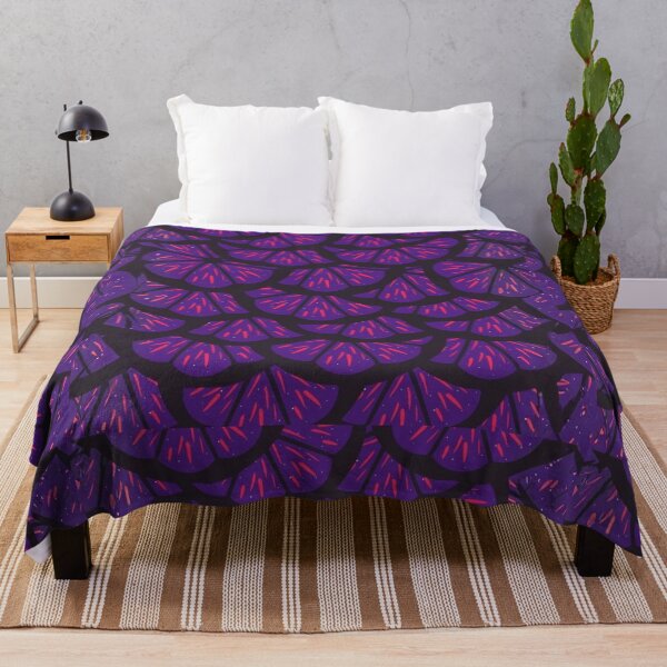 Item preview, Midnight Fruit Slices - Abstract Purple & Magenta Geometric Pattern designed and sold by Siriusvibes.