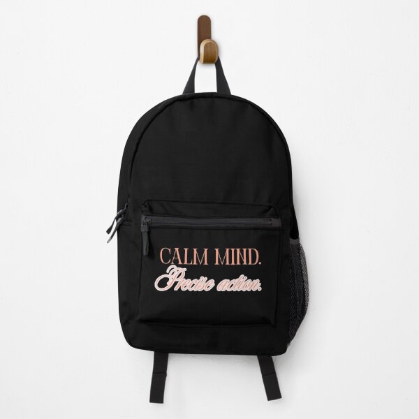 Item preview, Calm Mind Precise Action – Minimalist Focus Discipline Motivation Quote designed and sold by AXIS-EQUILIBRIO.