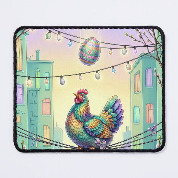 Item preview, Magical Easter Hen and Colorful Egg in the City designed and sold by M-Y-A-R-T-.