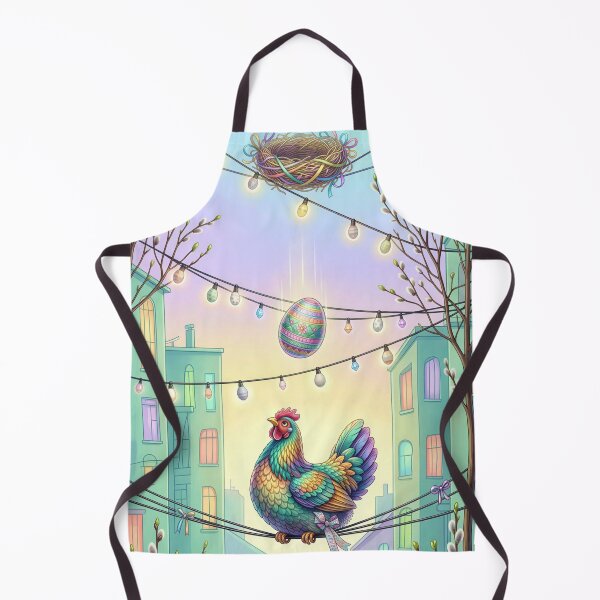 Item preview, Magical Easter Hen and Colorful Egg in the City designed and sold by M-Y-A-R-T-.