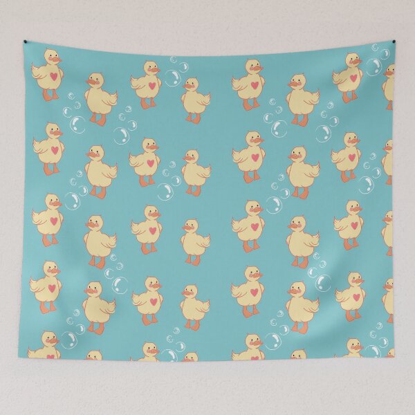 Item preview, Cute Duck and Bubbles Pattern designed and sold by MaiAndMu.