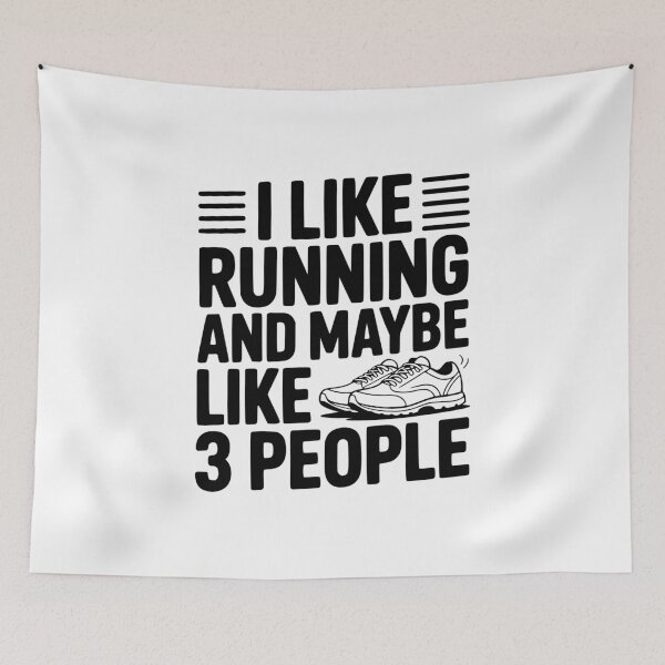 Item preview, I Like Running and Maybe Like 3 People designed and sold by Frank Ring.