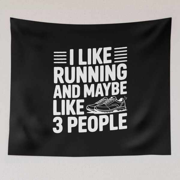 Item preview, I Like Running and Maybe Like 3 People designed and sold by Frank Ring.