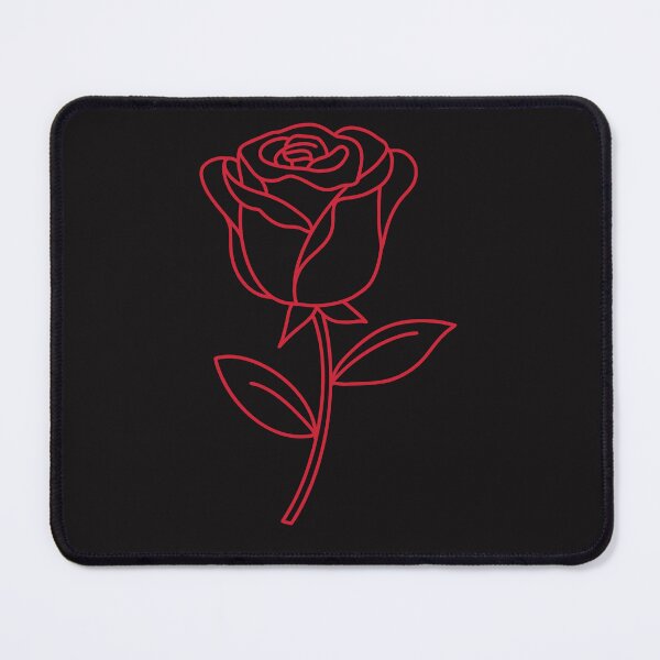 Item preview, Minimalist Red Rose Line Art - Modern Aesthetic Floral Drawing designed and sold by SolutionsArt.