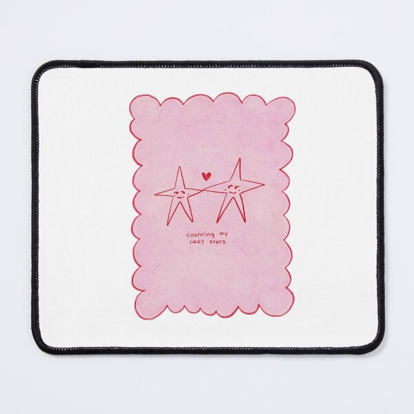 Item preview, Counting My Lucky Stars - Cute Stars Pastel Pink designed and sold by PYXOO.