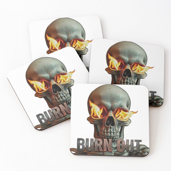 Item preview, Burn Out - Flaming Skull Existential Design designed and sold by NoriudaR.