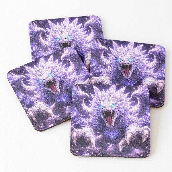 Item preview, Crystal Dragon – Purple Ice Dragon with Glowing Eyes, Fantasy Beast, Magical Creature, Epic Dragon Art, Dark Fantasy Illustration, Mystic Creature Design designed and sold by DrakariArt.