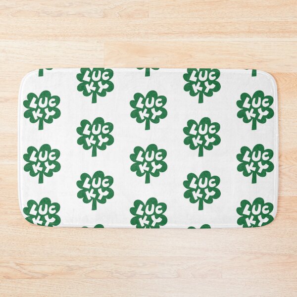 Artikelvorschau, Lucky Shamrock Vintage – Strukturiertes grünes vierblättriges Kleeblatt entworfen und verkauft von PYXOO.