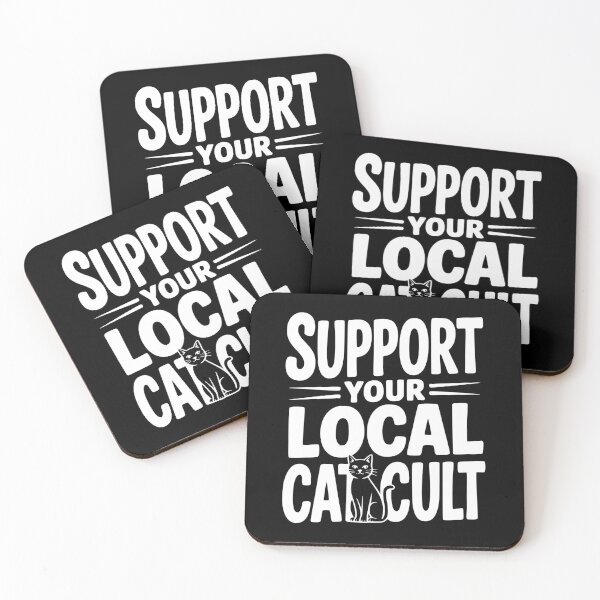 Item preview, Support Your Local Cat Cult designed and sold by Frank Ring.