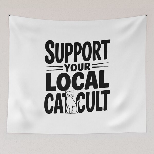 Item preview, Support Your Local Cat Cult designed and sold by Frank Ring.