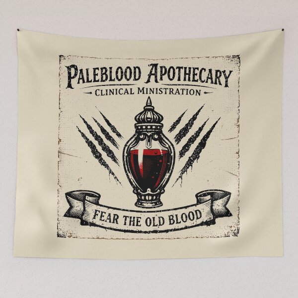 Artikelvorschau, Paleblood Apothecary Fear The Old Blood Label entworfen und verkauft von agearb.