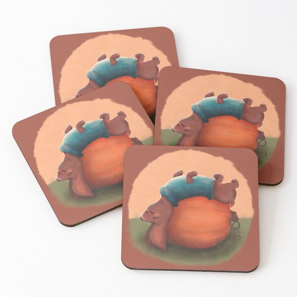 Item preview, Sleepy Dachshund in Sweater on Pumpkin designed and sold by GrayishBird.