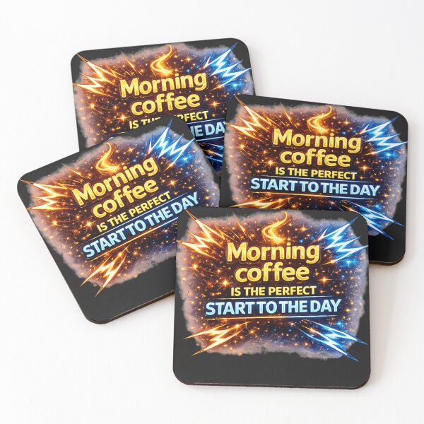Item preview, MORNING COFFEE IS THE PERFECT START TO THE DAY designed and sold by Nika Art Studio.