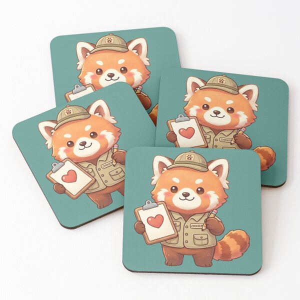 Item preview, Chief Zookeeper of Feelings: Kawaii Red Panda Edition designed and sold by Paws And Pause.