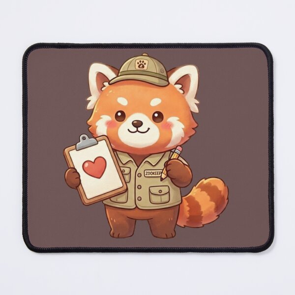 Item preview, Chief Zookeeper of Feelings: Kawaii Red Panda Edition designed and sold by Paws And Pause.
