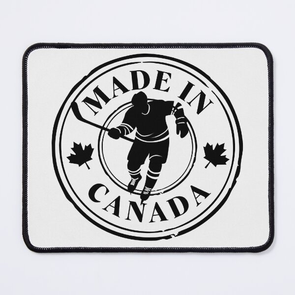 Item preview, Hockey Player Made In Canada - Black and White Emblem designed and sold by aylastyle.