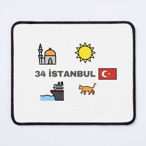 Item preview, Istanbul Vibes – Emoji Design (Mosque, Sun, Ferry, Cat) designed and sold by iccdesignsshop.