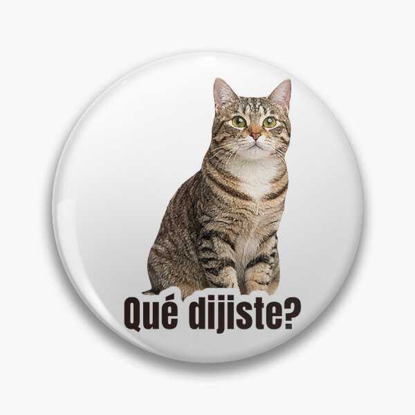 Item preview, Kitty Sticker What Did You Say? Funny and Cute designed and sold by milysanchezdesign.