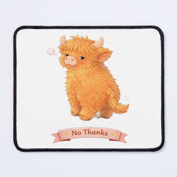 Item preview, No Thanks – Funny Cow designed and sold by Creative and Humorous Arts.