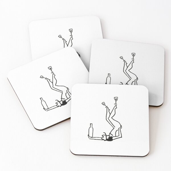 Item preview, Cowgirl Yoga & Wine - Minimalist Line Art Illustration Balance designed and sold by PYXOO.