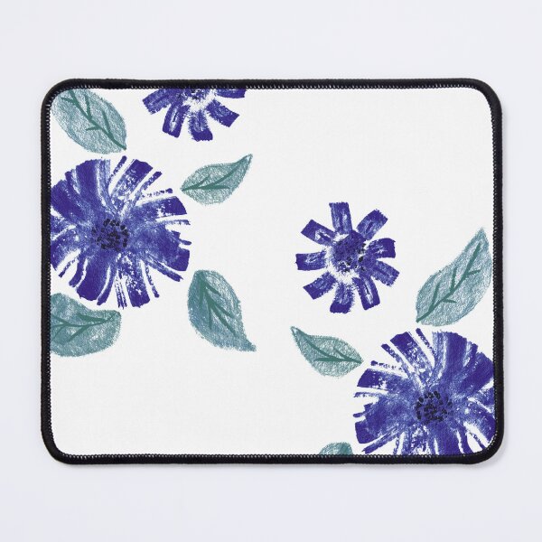 Item preview, Burnt Velvet Petals Indigo Abstract Pattern designed and sold by Kraalikaa.