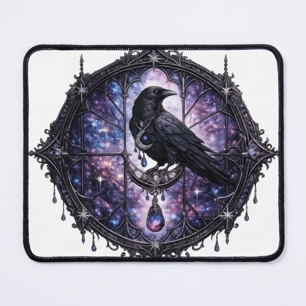 Artikelvorschau, Galaxy Raven Gothic Window entworfen und verkauft von jgvisualarts.