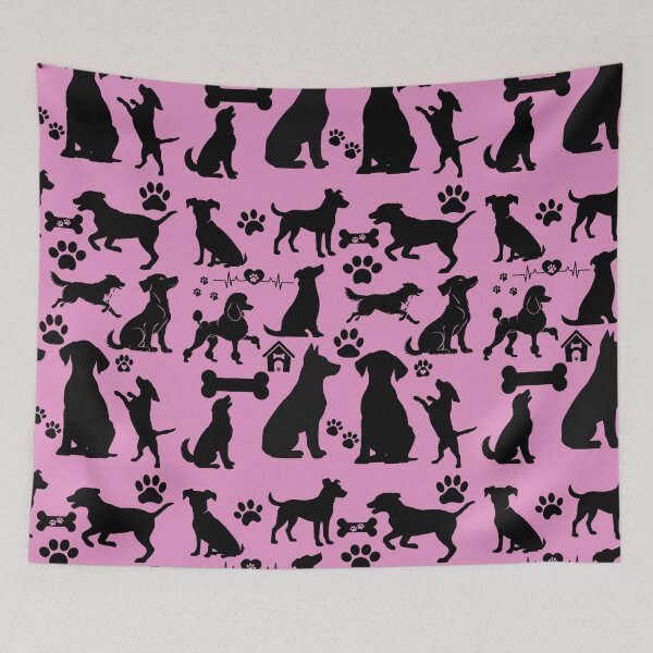 Item preview, Dog Pattern Dark Aesthetic | Dog Lover Gift | Paw Print Puppy Design designed and sold by Noble-Piece.
