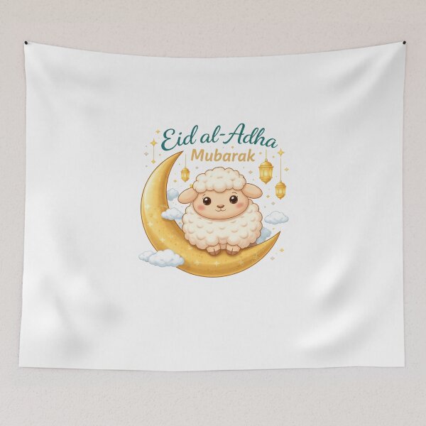 Item preview, Eid Mubarak Cute Sheep Design – Islamic Celebration Sticker designed and sold by RALYSHOP.