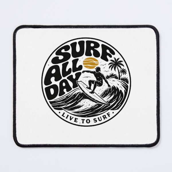Item preview, Vintage Surf All Day Retro Wave Design designed and sold by ExperienceWas.