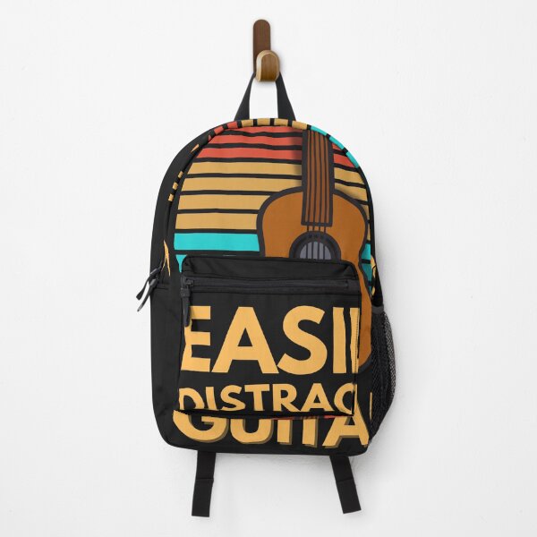 Item preview, Easily Distracted by Guitars Vinatge Sunset Guitar Design  designed and sold by Joyful-Pixel.