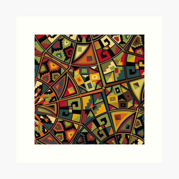 African Traditional Fabric Design Art Print