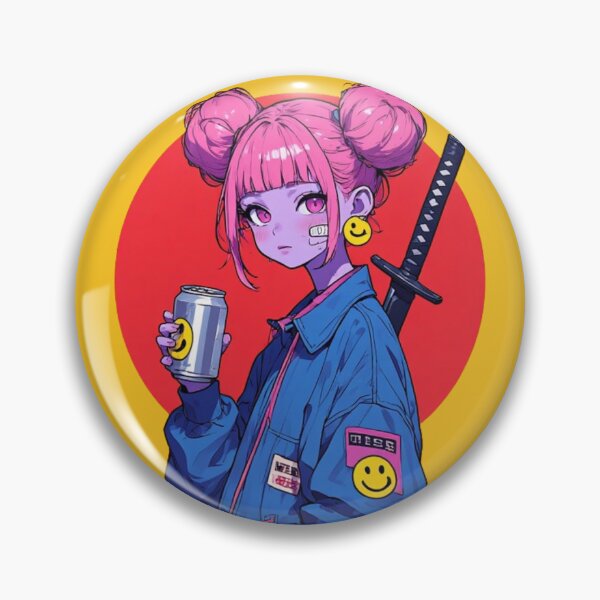 Item preview, Neon Ronin Refresh: Cyberpunk Streetwear Girl designed and sold by Jimakmo.