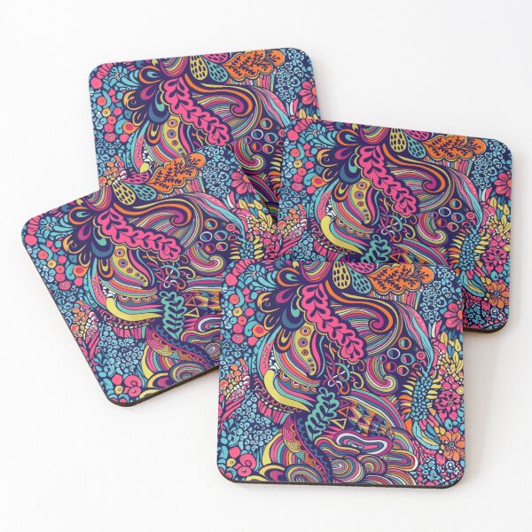 Item preview, Retro 70s Floral Pattern - Vintage Warm Blooms & Groovy Flowers designed and sold by Siriusvibes.