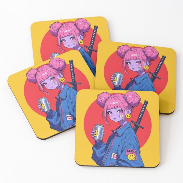 Item preview, Neon Ronin Refresh: Cyberpunk Streetwear Girl designed and sold by Jimakmo.