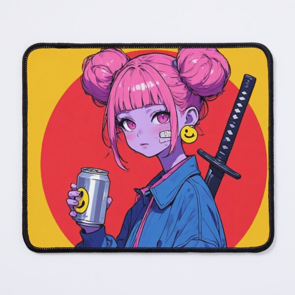 Item preview, Neon Ronin Refresh: Cyberpunk Streetwear Girl designed and sold by Jimakmo.