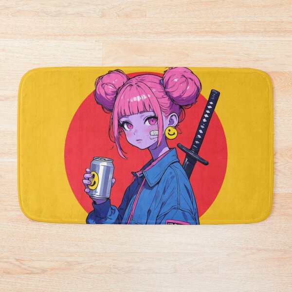 Item preview, Neon Ronin Refresh: Cyberpunk Streetwear Girl designed and sold by Jimakmo.