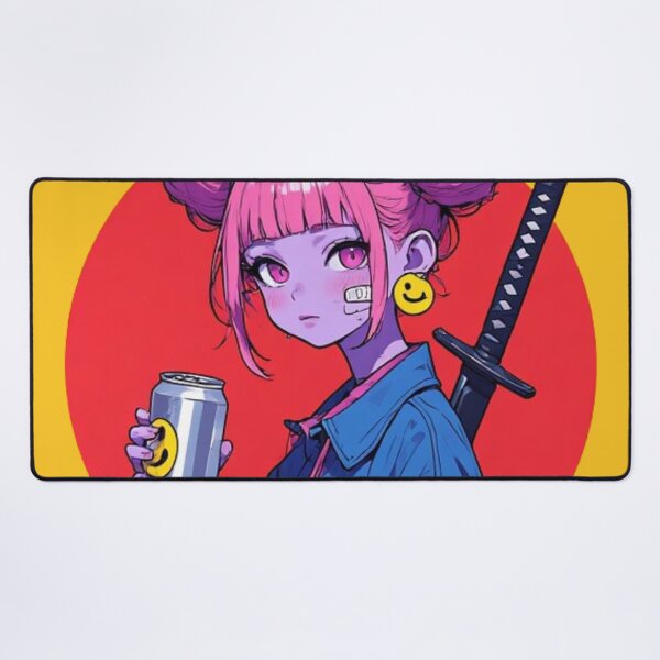 Item preview, Neon Ronin Refresh: Cyberpunk Streetwear Girl designed and sold by Jimakmo.