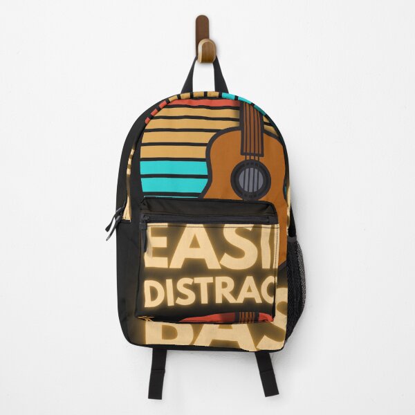 Item preview, Easily Distracted by Bass Vintage Sunset Bass Guitar Design designed and sold by Joyful-Pixel.