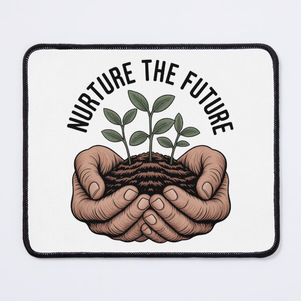 Item preview, Nurture The Future — Hands Holding Seedlings Soil Reforestation Environmental Graphic Tee designed and sold by proearth2022.