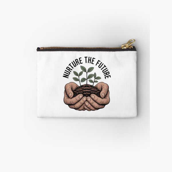 Item preview, Nurture The Future — Hands Holding Seedlings Soil Reforestation Environmental Graphic Tee designed and sold by proearth2022.