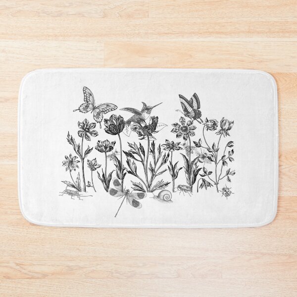 Item preview, Native Blooms, Happy Wings – Botanical Line Art Design designed and sold by EarthArtDesigns.