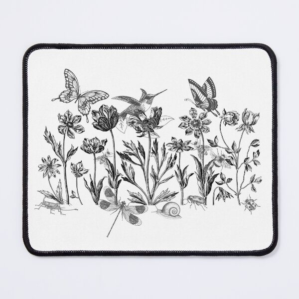 Item preview, Native Blooms, Happy Wings – Botanical Line Art Design designed and sold by EarthArtDesigns.