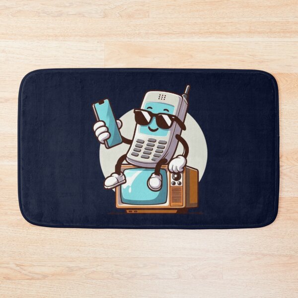 Item preview, Retro Phone & TV – Whimsical Tech Evolution Design designed and sold by Dogandesighn.