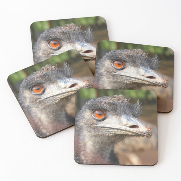 Item preview, Emu with red eyes designed and sold by ecowafes.